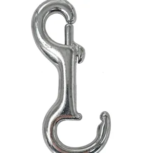 Toptan Metal alüminyum tespit segmanı klip Carabiners çelik döner bahar kemer cıvata toka çanta için yapış kanca çantası Pet