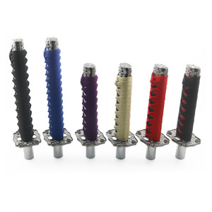 Poignée de levier de vitesses universelle Auso-Racing Samurai Sword en alliage de zinc, rouge - Product Image 3