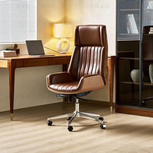 Silla de Oficina con Estructura de Acero Resistente, 360 °   Silla Ergonómica Giratoria para Uso Doméstico y Comercial - Product Image 5