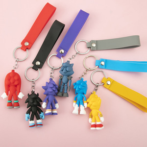 Llavero <span class=keywords><strong>de</strong></span> PVC Suave Ecológico y Duradero con Personaje <span class=keywords><strong>de</strong></span> Anime, Lindo Dibujo Animado en 3D, Figura <span class=keywords><strong>de</strong></span> <span class=keywords><strong>Sonic</strong></span> el Erizo - Product Image 3