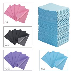 OneMed 250 pièces 13x18" 3 plis imperméables noirs jetables, bavoirs dentaires pour usage en clinique dentaire, et couvre-bacs de table pour manucure - Product Image 5