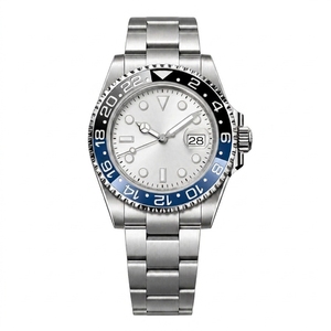 Stainless Steel Mechanical <b>Watch</b> Green <b>Black</b> Ring Date Display Wristwatch Business Outdoor Style - Product Image 2