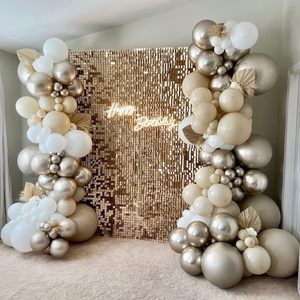 Wholesale Party Backdrop Decoration Wall Wedding Decor Sequin <b>Glitter</b> Rain Curtain Rectangle Aluminum Foil Fringe New Year - Product Image 2
