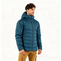 Vestes matelassées réversibles à capuche pour hommes, grandes tailles, écologiques, fabriquées par OEM, nouvelle collection, avec fermeture éclair, duveteuses et de qualité supérieure