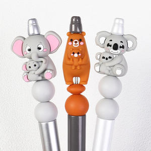 New Silicone Cartoon 3D Beads Cute Animal Mom 3D Beaded Jewelry DIY Accessories Bulk Pack - Product Image 3