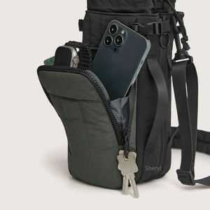 Bolsa de transporte de botella de agua con aislamiento de nailon para mujer, logotipo personalizado, Material 600D, patrón de dibujos animados, diseño de soporte para comida/vino - Product Image 1