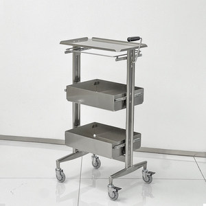 Carrito de Peluquería Profesional con 4 Ruedas, Carrito de Almacenamiento de Aleación de Aluminio para Peluquería, Diseño Minimalista, Fácil de Mover - Product Image 5