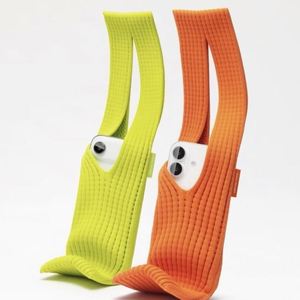 Nouvelle Collection Automne/Hiver : Pochette Tricotée <span class=keywords><strong>pour</strong></span> Téléphone Apple, Sac de Bras en Tissu, Pochette de Téléphone Portable, <span class=keywords><strong>Chaussette</strong></span> de Poche <span class=keywords><strong>pour</strong></span> iPhone - Product Image 3