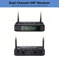 Mikrofon Dinamis Nirkabel UHF Profesional Bekboes SU710 untuk Karaoke, Pidato, dan Gereja