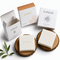 Boîte à savon personnalisée de haute qualité, emballage de luxe pour savon avec logo en feuille d'or