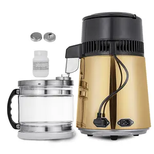 4L Water Distiller Stainless Steel Water Purifier Filter Glass Jar Kitchen Medic industrial water distiller