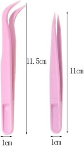 Pince à cils artificiels sans colle Macaron, clip doré, greffage spécial, haute précision, acier inoxydable revêtu, longueur 10 mm - Product Image 3