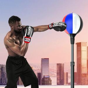 Wellshow Reflex Speed Bag Saco de boxeo Bolsa de boxeo independiente Altura ajustable <span class=keywords><strong>360</strong></span> grados Fuerte Bola de estrés duradera para aliviar el estrés - Product Image 1