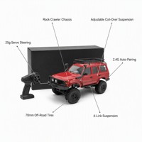 Mobil Mainan RC SUV WD Remote Control Off Road 4x4 dengan Ban Cadangan Bull Bar Bersertifikasi EN71 CE Kelas Hobi untuk Dewasa