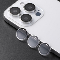 Film de protection d'objectif transparent, protection complète, objectif d'appareil photo de téléphone portable individuel, protecteur d'objectif pour iPhone 15 Pro Max 14 16 17 air