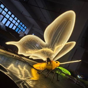 Décorations de jardin papillon lumineuses dynamiques IP65 DC en gros pour mariages, Noël, Halloween, parcs – S'ouvrent et se ferment - Product Image 4