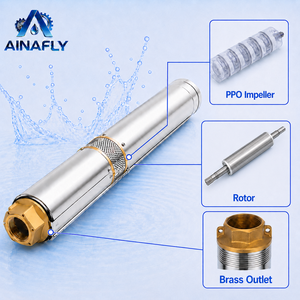 <span class=keywords><strong>Pompe</strong></span> submersible pour puits profond Fly 4SDM4/28 AC, 4 pouces, monophasée 220V, 4m³/h, 28 étages, en acier inoxydable - Product Image 3