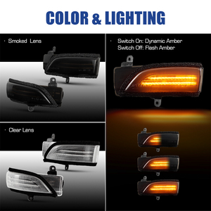 Venta al por mayor: 2 unidades de intermitentes secuenciales ámbar para espejos laterales con control de interruptor para Subaru Crosstrek/<span class=keywords><strong>Forester</strong></span>/Impreza/Outback/WRX STI - Product Image 2