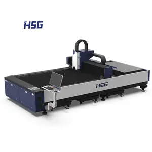 Mesin pemotong serat optik Cnc, peralatan pemotong Lazer logam karbon 1500w 2000w 3kw 3015 lembar baja tahan karat