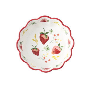 Tazones de Cerámica Estilo Japonés con Diseño Floral, Hechos a Mano, Aptos para Microondas, para Ensaladas, Pasta y Fiestas - Product Image 5