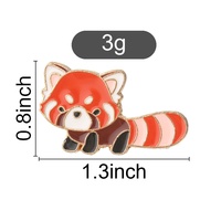 Badge en émail sur le thème des animaux sauvages de la forêt pour sac, chapeau, vêtement et ornement de style personnel