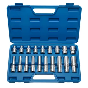 19Pcs Type E Torx Impact Socket 1/2 Drive Size Set