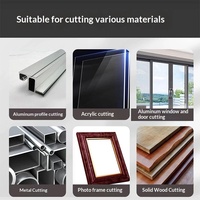 Coupe-angle pneumatique multifonctionnel de haute précision à 45 et 90 degrés pour la protection des coins des portes et fenêtres coulissantes en aluminium