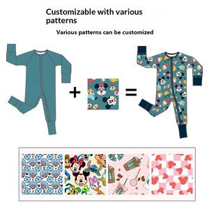 Tutina Unisex per Neonati in Fibra di Bambù Stampata, Leggera, per Casa e Sonno - Product Image 4