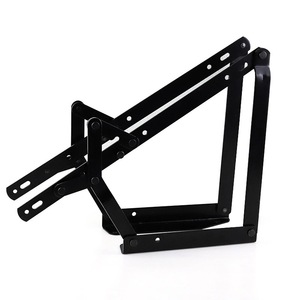 Cadre de support pour lit pliant en acier laminé à chaud noir, design minimaliste encastré, fonction de dissimulation, spécifications conventionnelles - Product Image 2