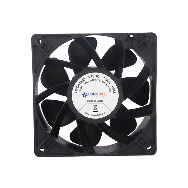 LongWell LW12038 120mm Ball Bearing Electric 12V/24V/48V 2500-6000RPM Brushless Axial Flow CPU Cooling Fan