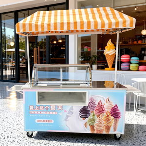 Carrito de Helados Italiano 2025 con 4 Ruedas, Bicicleta para Helados - Product Image 1