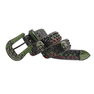 Cinturón Punk Rock <span class=keywords><strong>para</strong></span> <span class=keywords><strong>Hombre</strong></span> y Mujer, Cinturón de <span class=keywords><strong>Vaqueros</strong></span> <span class=keywords><strong>con</strong></span> Pedrería, Cinturón Y2K, Diseño de Remaches Brillantes, Cuero <span class=keywords><strong>con</strong></span> <span class=keywords><strong>Diamantes</strong></span> Artificiales - Product Image 4