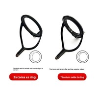 Anneaux de guidage de ligne multi-tailles en acier inoxydable LN à double patte pour guides de canne à pêche à la ligne