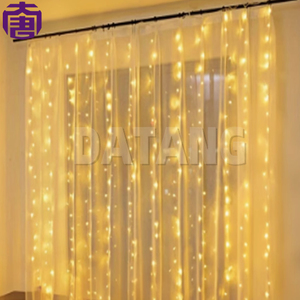 Guirnalda de luces LED de cobre con forma de estrella de 4x0.6m para interiores y exteriores, IP65, para decoración navideña del hogar. - Product Image 6