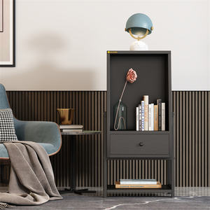 YQ FOREVER armoire de rangement en bois, Table de <span class=keywords><strong>chevet</strong></span>, rangement <span class=keywords><strong>Cube</strong></span> commode bibliothèque étagère chambre salon meubles - Product Image 2