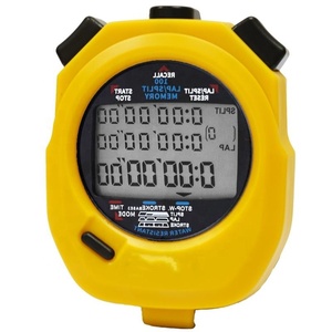 Chronomètre électronique à mémoire 100 avec affichage à 3 lignes, chronomètre <span class=keywords><strong>en</strong></span> plastique pour entraîneur, course à pied, natation - Product Image 3