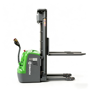 Gerbeur électrique piéton MOVMES 750-2000 kg à batterie lithium avec pneus pleins et déplaceur latéral, levée 1,6-3 m - Product Image 1