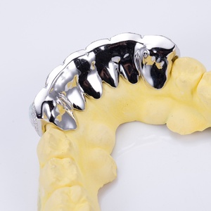 Bijoux Hip Hop Personnalisés Or 10K 14K 18K Argent 925 Grillz Sertis de Diamants Opale Ovale Moissanite - Product Image 6