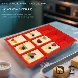 <span class=keywords><strong>Moule</strong></span> à gâteau rectangulaire en silicone de qualité alimentaire, 9 cavités, <span class=keywords><strong>mini</strong></span>-<span class=keywords><strong>moule</strong></span> à pain, <span class=keywords><strong>moule</strong></span> à chocolat, <span class=keywords><strong>moule</strong></span> à savon, usine OEM - Product Image 1