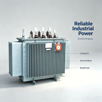Transformateur immergé dans l'huile S11.S13-M à double enroulement en aluminium et cuivre de haute qualité, 10KV, entièrement scellé, faible perte, anti-harmonique