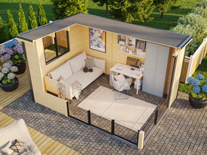 12m ² phòng vườn hiện đại ngôi nhà nhỏ với đồ nội thất hoàn chỉnh bằng gỗ để bán - Product Image 2