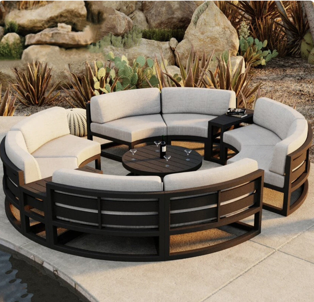 Curved Sofa Circle Outdoor Couch Wholesale Circular Arc Sofa Half