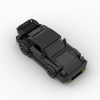MOC-Black Bird (930) 355 pièces Blocs de construction en plastique Voiture de course sportive Briques de construction créatives Jouet de construction de garage