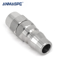 Raccord pneumatique en acier inoxydable de type C connecteur de compresseur de tuyau d'air coupleur à dégagement rapide raccord autobloquant