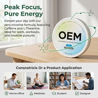Poudre Énergisante en Gros 80mg Caféine, Sachets Énergétiques Nootropiques, Complément Cérébral pour la Concentration, Marque Privée OEM pour la Vente au Détail