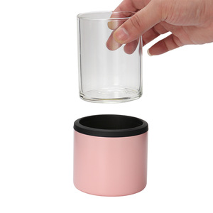 Stainless Steel Tumbler Double Wall <b>Insulated</b> Coffee Cup Portable Travel <b>Mug</b> With Lid 350Ml Green Pink Color Options - Product Image 3