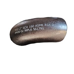 ASTM A420 WPL6 20 인치 이음새가 없는 탄소 강철 90 도 3D 팔꿈치 - Product Image 1