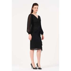 Haut décontracté noir pour femme DANS, style moderne pour tous les jours, tenues polyvalentes, tailles 38-42 - Product Image 2
