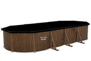 Ensemble de <span class=keywords><strong>piscine</strong></span> hors sol <span class=keywords><strong>Bestway</strong></span> 561CW/561RS/561RSE <span class=keywords><strong>Hydrium</strong></span> avec paroi en acier ovale 7,32 m X 3,66 m X 1,32 m - Product Image 3