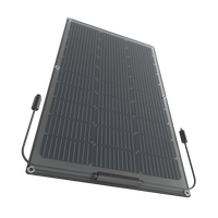 Panneau Solaire Flexible 100w Semi-Flexible Pliable 12V Mono Off-Grid pour RV Bateau Cabine Van Voiture et Caravane RV Bateau Camper